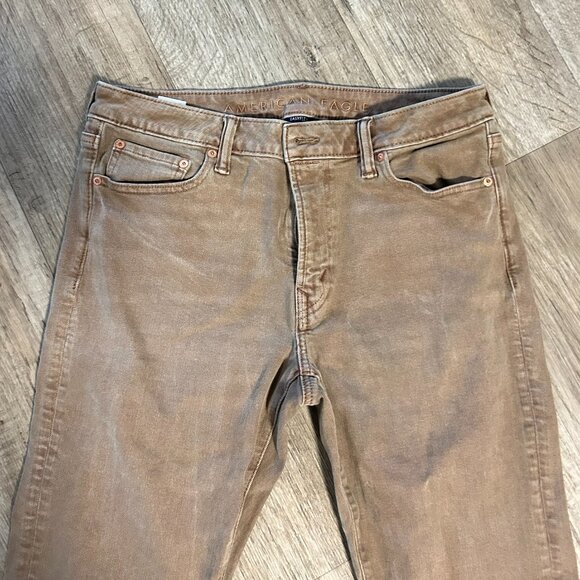 American Eagle Slim Fit 33x30 Tan - Picture 2 of 6